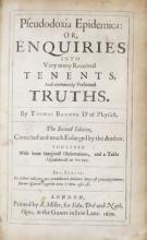 Browne, On vulgar errors, London, 1650