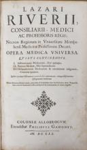 Riviere, Medical works, Cologne, 1670