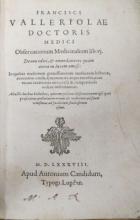 Valleriola, Medical observations, Leiden, 1588